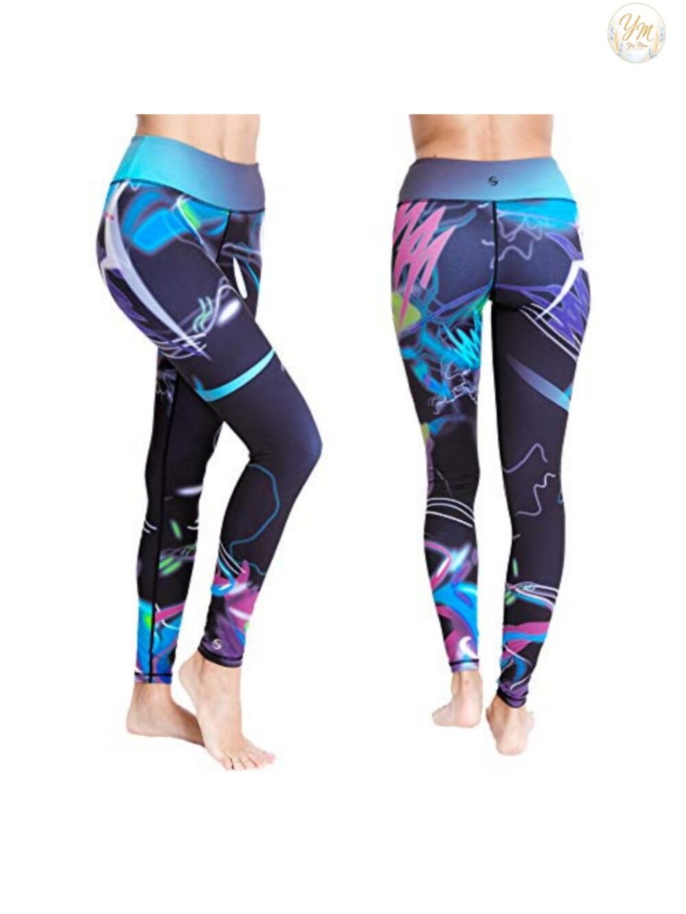 UPF 50+ Women's Swim Leggings High Rise Full Coverage Quick Dry